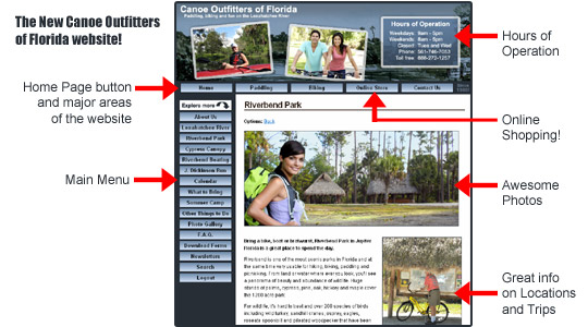 New Canoe Outfitters Website