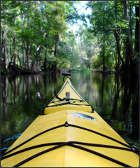 Paddling at Canoe Outfitters